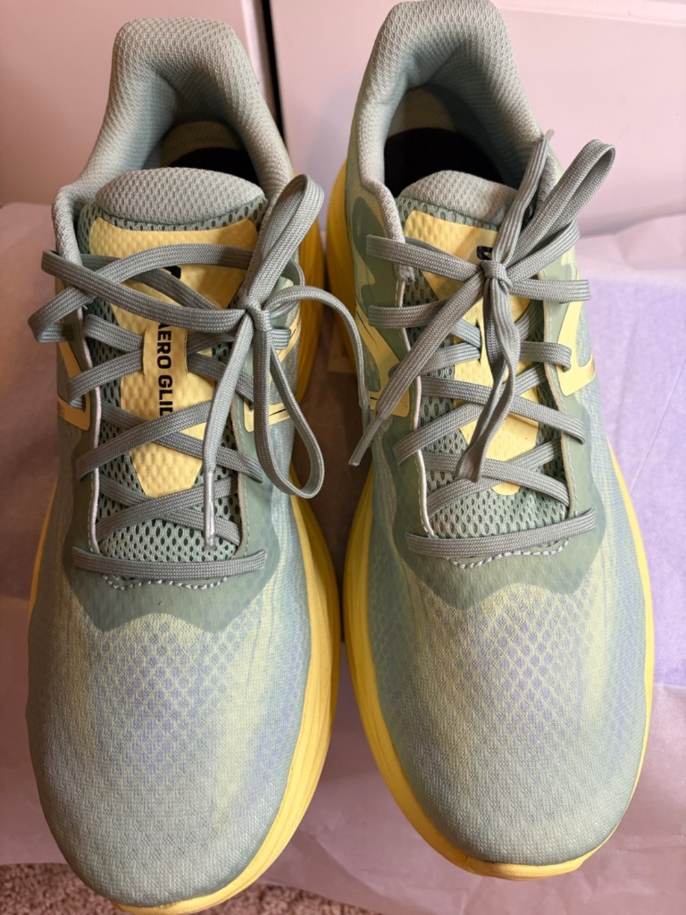 Salomon Mint Green and Yellow Trail Running Shoes